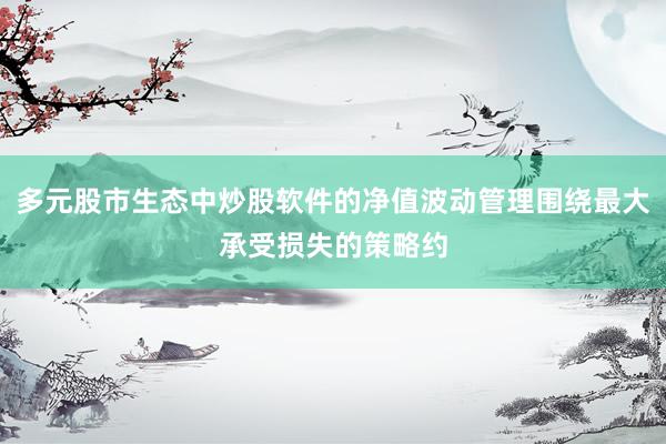 多元股市生态中炒股软件的净值波动管理围绕最大承受损失的策略约