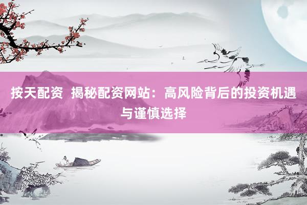 按天配资  揭秘配资网站：高风险背后的投资机遇与谨慎选择