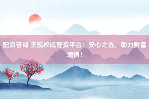 配资咨询 正规权威配资平台：安心之选，助力财富增值！