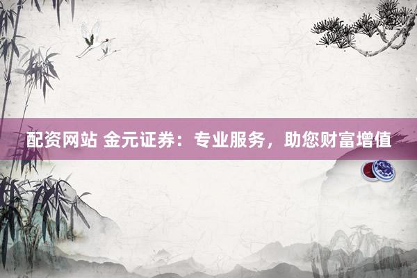 配资网站 金元证券：专业服务，助您财富增值