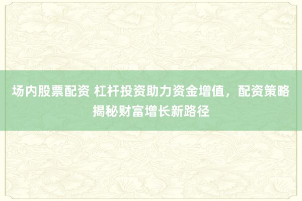 场内股票配资 杠杆投资助力资金增值，配资策略揭秘财富增长新路径
