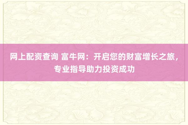 网上配资查询 富牛网：开启您的财富增长之旅，专业指导助力投资成功